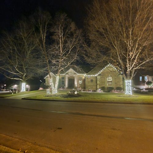 Residential christmas light installation